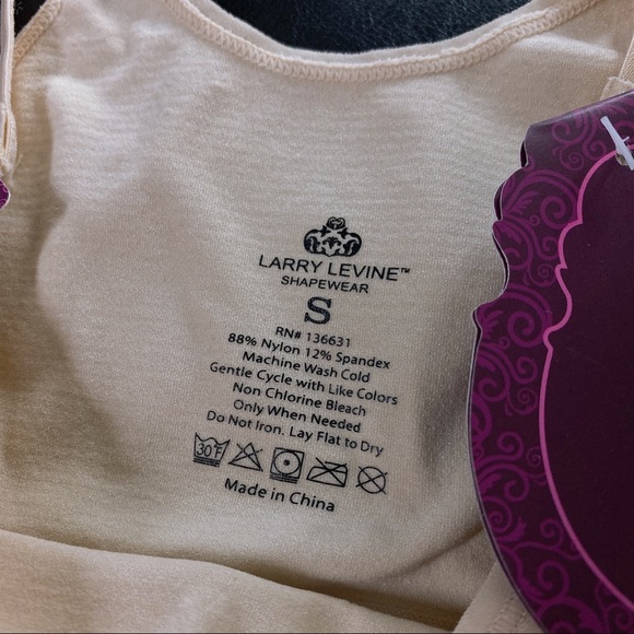 NEW Larry Levine shapewear small nude tank top - Picture 4 of 8